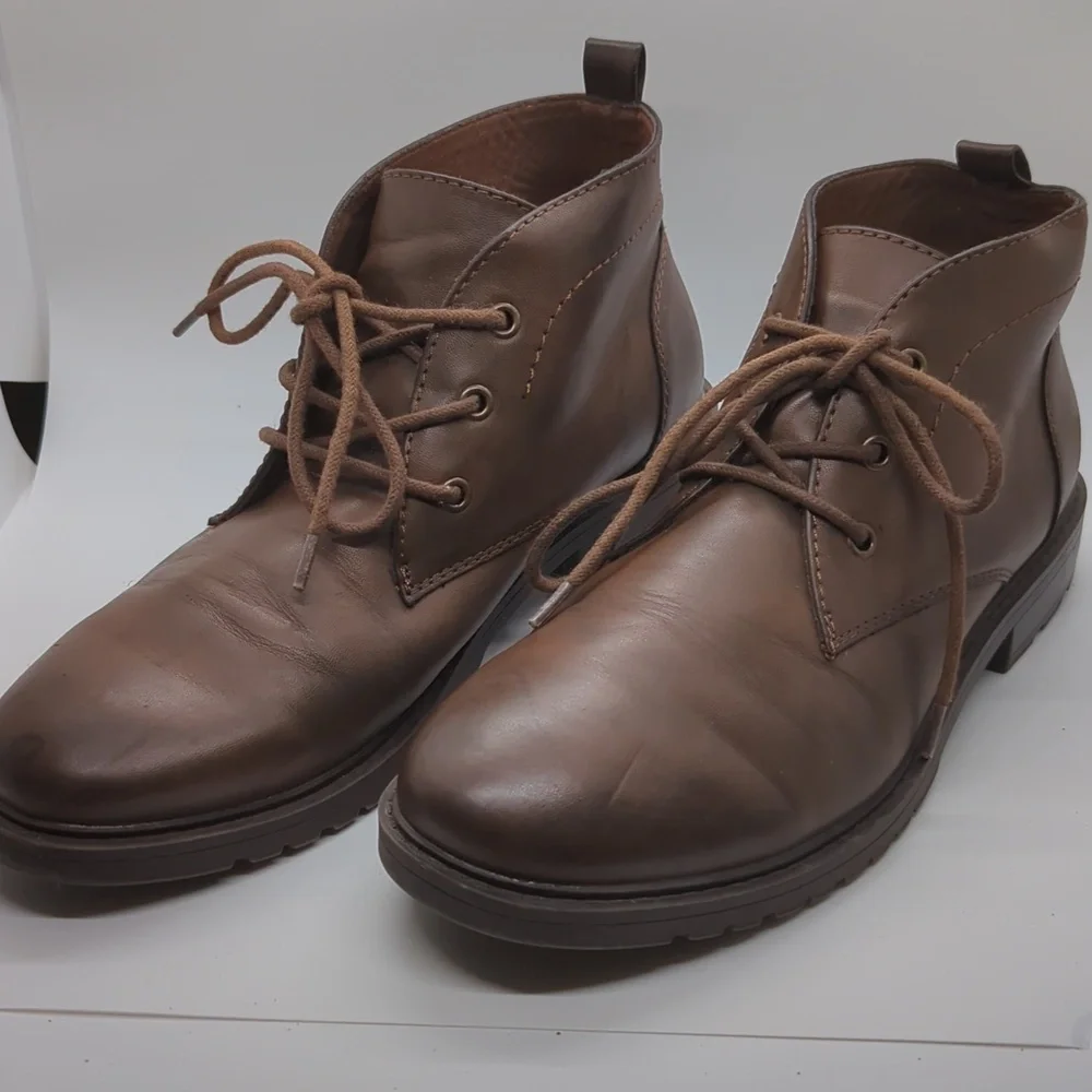 Frye And Co Oaken Flat Heel Leather Chukka Boots Mens US‎ Size 9